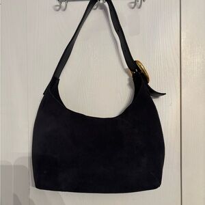 The Sculptural-Buckle Shoulder Bag